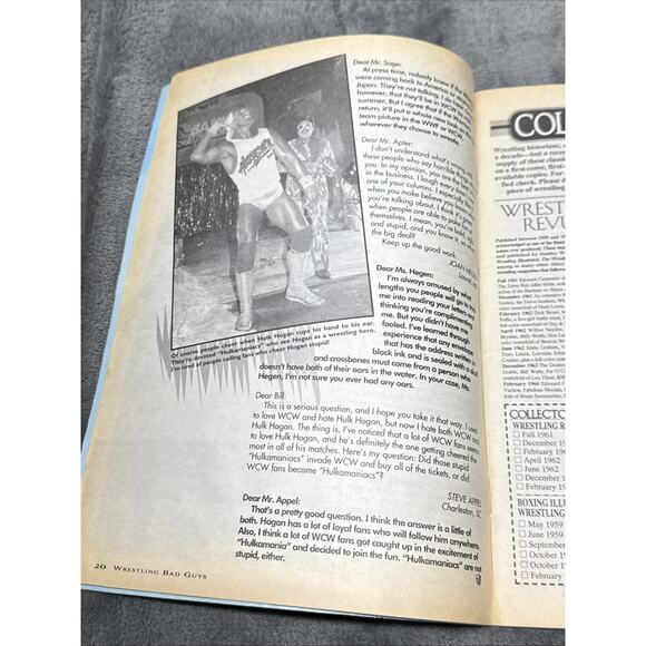 Wrestling Bad Guys Magazine Hulk Hogan WCW Summer 1995 Wrestlemania XI - Picture 5 of 10